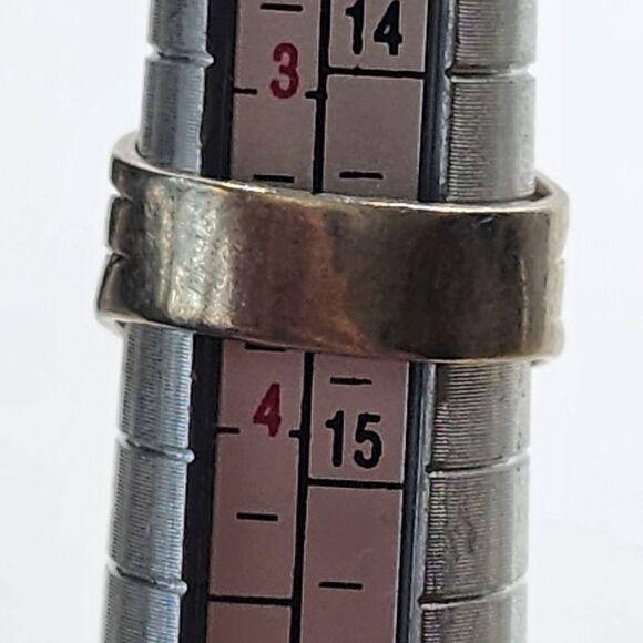 Navajo Style Sterling Silver & Green Turquoise Stone Ring (3.5) - Picture 5 of 5